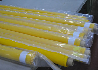 Chiny Żółta 80 nici poliestrowej tkaniny siatkowej do drukowania tkanin, 250 cm szerokości dostawca