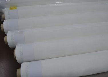 Chiny SGS FDA Sitodruk siatkowy 53 &amp;quot;z PET 100% materiału, kolor biały / żółty dostawca