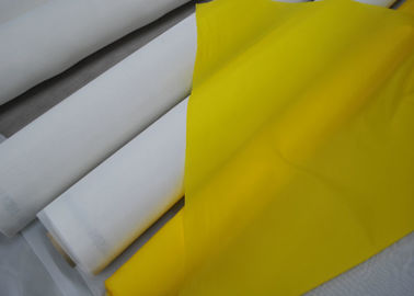 100% Siatka poliestrowa z włókien elementarnych do drukowania tekstylnego 120T - 34 Kolor biały / żółty
