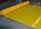 Żółty poliestrowy siatkowy materiał Jedwabny ekran Tshirt o wysokiej gęstości, 91 mikronów dostawca