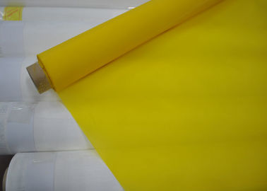 120 Mesh 47T Polyester Bolting Cloth For Screen Printing Yellow / White Color