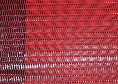 Czerwony poliestrowy spiralny przenośnik taśmowy ekran siatki do maszyny do produkcji papieru