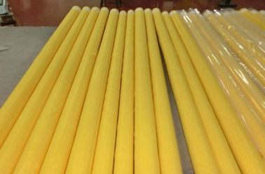 Yellow Screen Printing Polyester Fabric For Textile / Glass / PCB / Ceramic Printing
