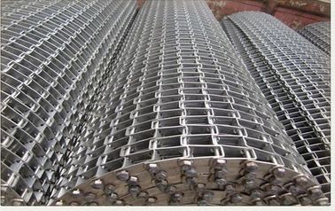 Staininless Steel Flat Wire Conveyor Belt For Heavy Machinery Alkali Resistance