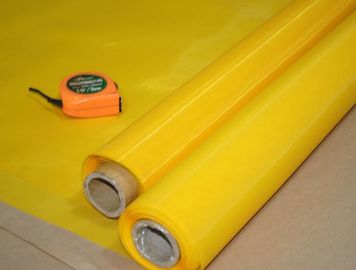 Chiny Test NSF 65-calowy żółty poliestrowy siatkowy materiał ścierny o gładkim typie tkania dostawca