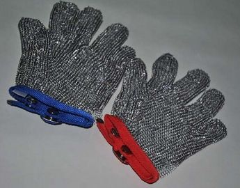 304 Stainless Steel Metal Mesh Cut Resistant Gloves For Butcher XXS-XL Size 